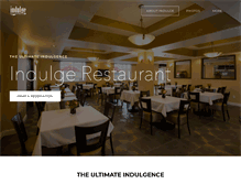 Tablet Screenshot of indulgerestaurant.com